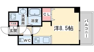エスライズ梅田北【10階】の間取り