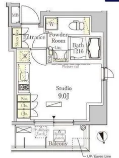 パークアクシス秋葉原East【8階】の間取り