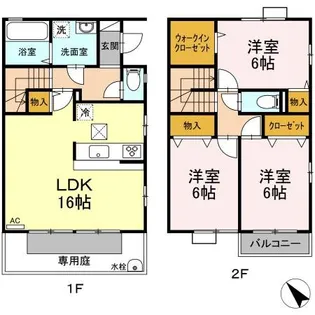プロイド中央H棟の間取り
