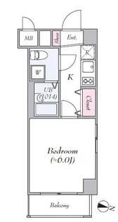 ヴェルト横浜吉野町【4階】の間取り