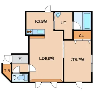 シンフォニー東光【1階】の間取り