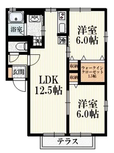 エスティアIV【1階】の間取り