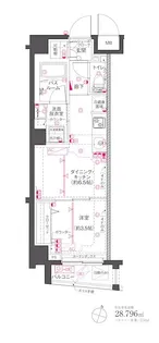 ZOOM渋谷笹塚Second【4階】の間取り