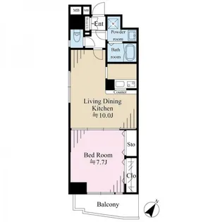 フェアネスK横浜【4階】の間取り