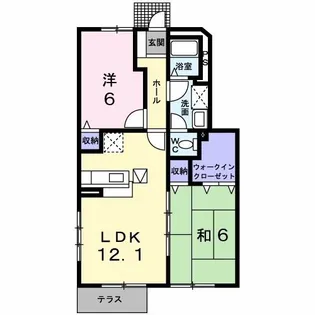 エクセル彩が丘【1階】の間取り