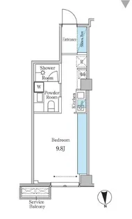 ゲートヒル東京【2階】の間取り