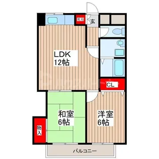 エラン松島【1階】の間取り