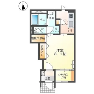 ウェスト クリーク【1階】の間取り
