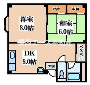 第二ハイツ島町【1階】の間取り