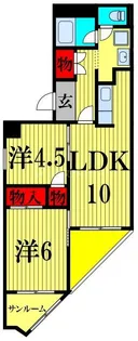 アイビハイツ柴又【4階】の間取り