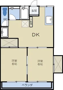 サンフィールド久保田【1階】の間取り