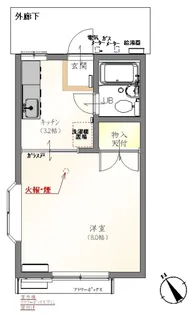 ソシャールハイツB【2階】の間取り