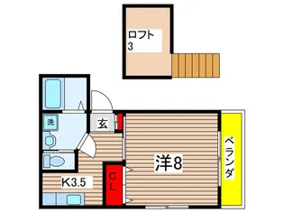サンドエル東千葉【3階】の間取り