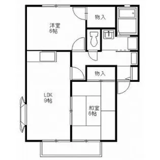 ボンヌシャンスII【2階】の間取り