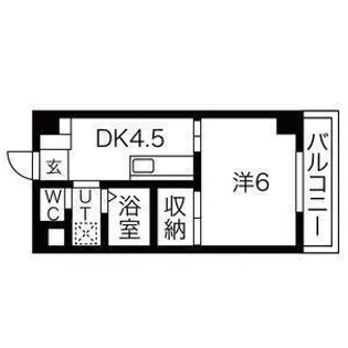 プラザ鹿野【4階】の間取り