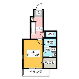 ダイヤモンドヒルズ稲穂A【1階】の間取り