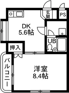 マンション ナ・プール【3階】の間取り