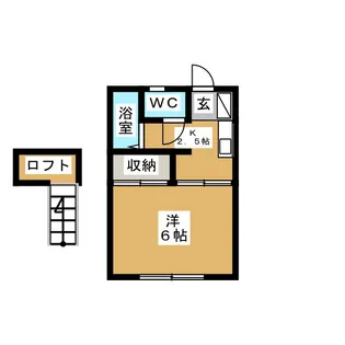 リバーサイドU【1階】の間取り