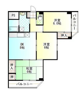 サンモデール上祖師谷【3階】の間取り