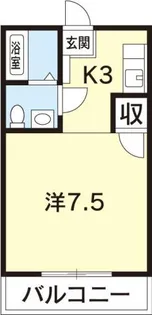 蔵本ハイツ【2階】の間取り