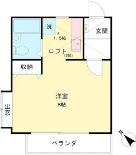 タウンハウス菊野台【2階】の間取り