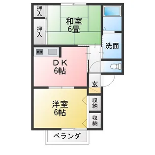ネオハイムよしみ【1階】の間取り