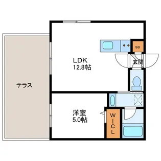 ポプラ館北大前【1階】の間取り