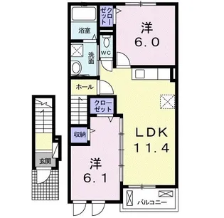 グレイスガーデン【2階】の間取り