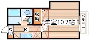 ソレアードK【2階】の間取り
