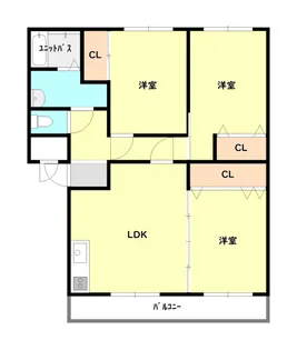 以留鹿倶楽部【3階】の間取り