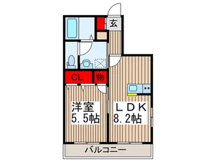 ラディアンス【1階】の間取り