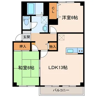 RIPA袋井【3階】の間取り