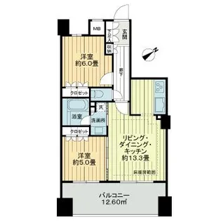 アデニウム入谷ステーションファースト【7階】の間取り