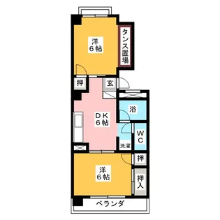 京田レジデンス【3階】の間取り