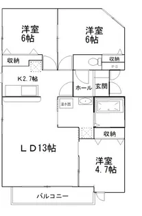 ブライズシーズン双葉テラス【2階】の間取り