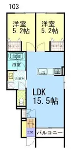 ロシャット木場【1階】の間取り