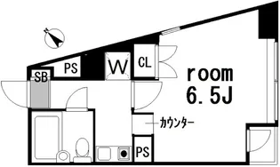 コムロンド四谷三丁目【4階】の間取り