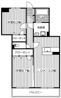 サンライズN【2階】の間取り