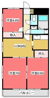 ジュネス・ソネ【3階】の間取り