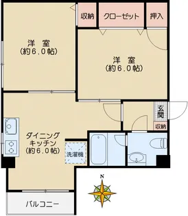 目白台サンハイツ【3階】の間取り
