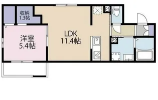 カーサプリムラI【1階】の間取り