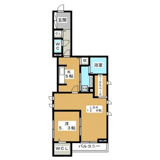GRACA(グラサ)開智【1階】の間取り