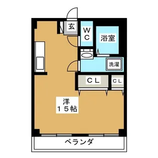 鈴鹿ハイツ野瀬ビル【3階】の間取り