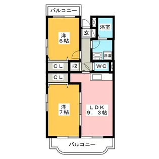 ヴィクトリーI【1階】の間取り