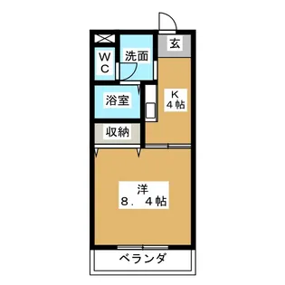 サンシャインガーデンA【3階】の間取り