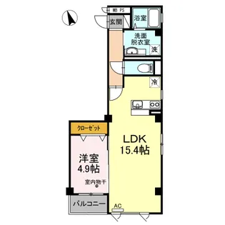 コンフォーティア沖浜【2階】の間取り