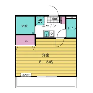 ロッキー鈴鹿【2階】の間取り