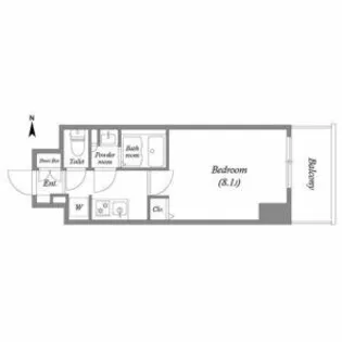 TOPAZ江坂【3階】の間取り