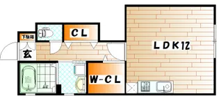 ウェルシーA棟【1階】の間取り