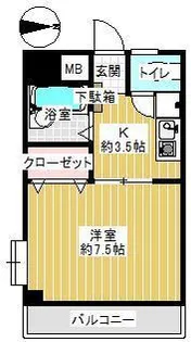 ハイムリオバ【3階】の間取り